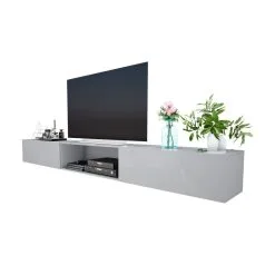Selsey Leo LED -TV-taso, 34 X 300 X 40 Cm, Harmaa