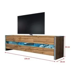 Selsey Skylight LED TV-taso, Ruskea/musta 5 Selsey Skylight LED TV-taso, Ruskea/musta -Olohuoneen kalusteet myymälä selsey skylight led tv taso ruskeamusta 87b3a netistai reference