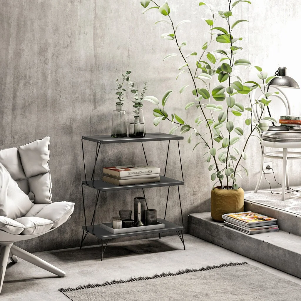 Sivupöytä Kalune Design Lazandos, Tummanharmaa 2 Sivupöytä Kalune Design Lazandos, Tummanharmaa - Image 2