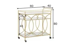 Sivupöytä-kärry Glam, Kultainen -Olohuoneen kalusteet myymälä sivupoyta karry glam kultainen af75b hinta reference