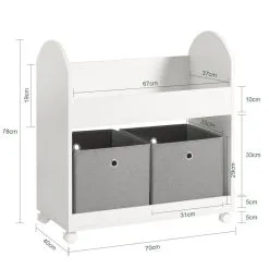 SoBuy KMB53-W, Valkoisen Värinen Hylly Lastenhuoneeseen 7 SoBuy KMB53-W, Valkoisen Värinen Hylly Lastenhuoneeseen -Olohuoneen kalusteet myymälä sobuy kmb53 w valkoisen varinen hylly lastenhuoneeseen fd21a netistai reference