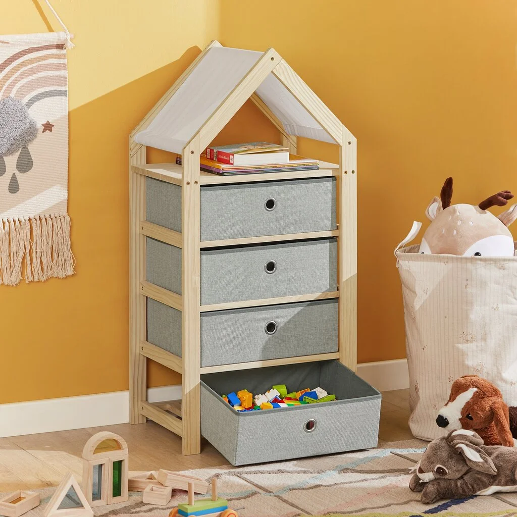 SoBuy STR08-N, Ruskean/harmaan Värinen Hylly Lastenhuoneeseen 5 SoBuy STR08-N, Ruskean/harmaan Värinen Hylly Lastenhuoneeseen - Image 5