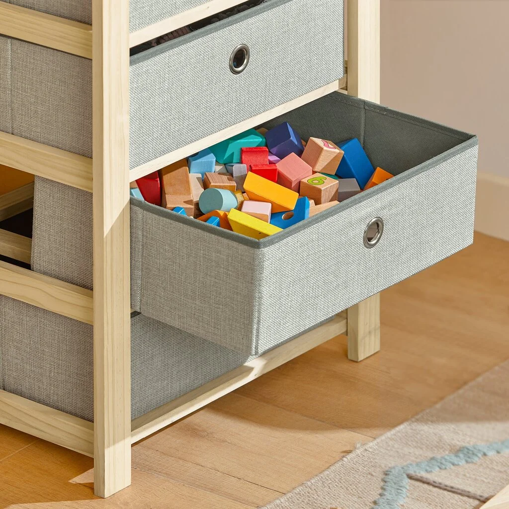 SoBuy STR08-N, Ruskean/harmaan Värinen Hylly Lastenhuoneeseen 4 SoBuy STR08-N, Ruskean/harmaan Värinen Hylly Lastenhuoneeseen - Image 4