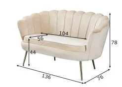 Sohva, Beige -Olohuoneen kalusteet myymälä sohva beige 9394d hinta reference