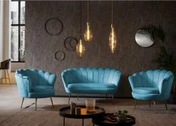 Sohva Glam, Sininen -Olohuoneen kalusteet myymälä sohva glam sininen 2585b palaute reference