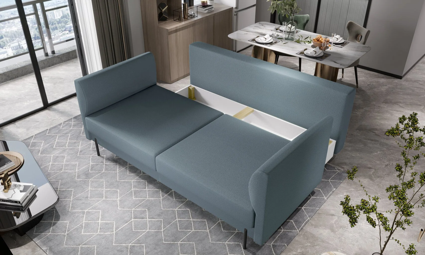 Sohva NORE Revi, Vero, Musta 3 Sohva NORE Revi, Vero, Musta - Image 3