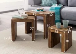 Sohvapöydät Mumbai 3 Kpl -Olohuoneen kalusteet myymälä sohvapoydat mumbai 3 kpl 96f15 hinta reference