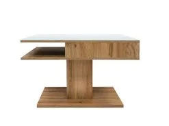 Black Red White Sohvapöytä BRW Campo, Tammi / Valkoinen.