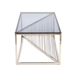 Sohvapöytä Halmar Infinity 120x60 Cm, Hopea -Olohuoneen kalusteet myymälä sohvapoyta halmar infinity 120x60 cm hopea 6227e netistai reference