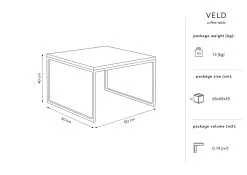 Sohvapöytä Micadoni Home Veld, 62x42 Cm, Valkoinen/musta -Olohuoneen kalusteet myymälä sohvapoyta micadoni home veld 62x42 cm valkoinenmusta 47f07 palaute reference