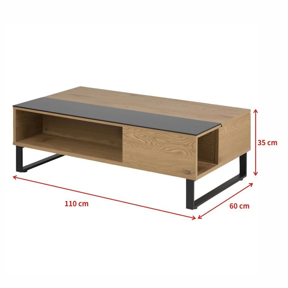 Sohvapöytä Selsey Kostrena, Ruskea 4 Sohvapöytä Selsey Kostrena, Ruskea - Image 4