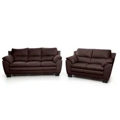 Sohvasetti Emma 3 2,, Ruskea 8040, Mustat Jalat, , Pruun 8040, Musta Värvi Jalad