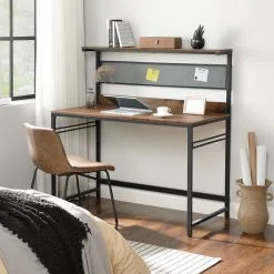 Songmics-pöytä Hyllyllä, 120x60 Cm, Ruskea/musta 8 Songmics-pöytä Hyllyllä, 120x60 Cm, Ruskea/musta -Olohuoneen kalusteet myymälä songmics poyta hyllylla 120x60 cm ruskeamusta 1666a netistai reference