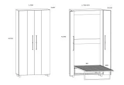 Meblocross Teddy 90 Kaappisänky 90x200 Cm Tummanruskea -Olohuoneen kalusteet myymälä teddy 90 kaappisanky 90x200 cm tummanruskea 0fed6 palaute reference