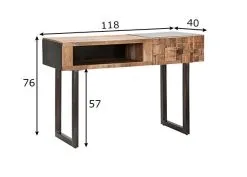 Teollisuustyylinen Konsolipöytä Laatikolla Ja Hyllyllä, Ruskea/musta 3 Teollisuustyylinen Konsolipöytä Laatikolla Ja Hyllyllä, Ruskea/musta -Olohuoneen kalusteet myymälä teollisuustyylinen konsolipoyta laatikolla ja hyllylla ruskeamusta 08df3 hinta reference