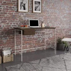 Tietokonepöytä Novogratz Webster, Ruskea -Olohuoneen kalusteet myymälä tietokonepoyta novogratz webster ruskea c6ba7 halvempi reference