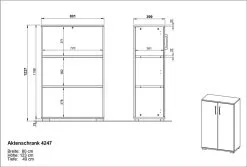 Toimistokaappi 4247, Harmaa 5 Toimistokaappi 4247, Harmaa -Olohuoneen kalusteet myymälä toimistokaappi 4247 harmaa ad614 hinta reference