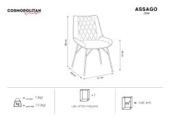 Tuoli Cosmopolitan Design Assago, Tummansininen -Olohuoneen kalusteet myymälä tuoli cosmopolitan design assago tummansininen 55197 halvempi reference