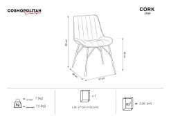 Tuoli Cosmopolitan Design Cork, Tummanharmaa -Olohuoneen kalusteet myymälä tuoli cosmopolitan design cork tummanharmaa 03ef7 halvempi reference
