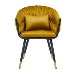 Home4you Tuoli FLORA 61x63xH83cm, Kullankeltainen Sametti 6 Home4you Tuoli FLORA 61x63xH83cm, Kullankeltainen Sametti -Olohuoneen kalusteet myymälä tuoli flora 61x63xh83cm kullankeltainen sametti 23471 hinta reference