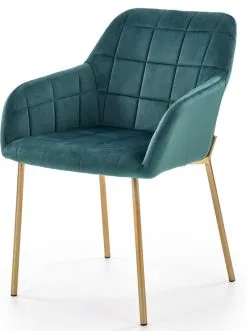 Halmar Tuoli K306, Vihreä/kulta