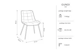 Tuoli Micadoni Home Gundi, Sininen -Olohuoneen kalusteet myymälä tuoli micadoni home gundi sininen a30ce halvempi reference