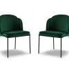 Micadoni Home Limmen -tuolit 2 Kpl, Tummanvihreä