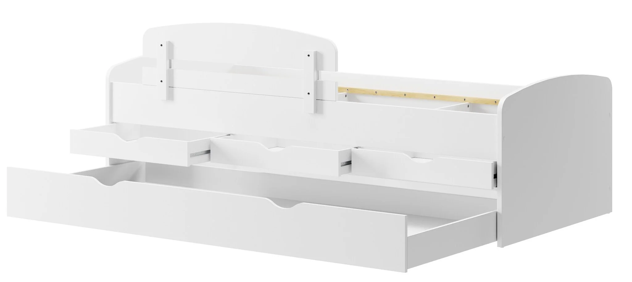 Turvakaide Sänkyyn Szynaka Meble Nicole 02, Valkoinen 3 Turvakaide Sänkyyn Szynaka Meble Nicole 02, Valkoinen - Image 3