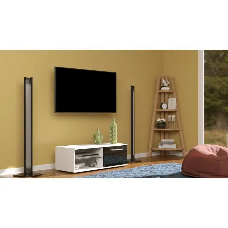 TV-kaappi Sandy 100, Valkoinen/musta 5 TV-kaappi Sandy 100, Valkoinen/musta - Image 5