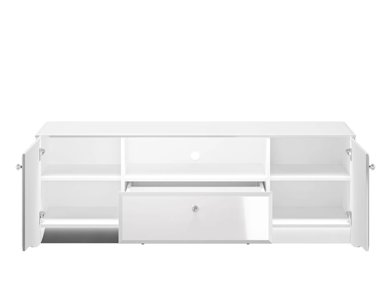 ML Meble TV-pöytä Glamour 03, Valkoinen 4 ML Meble TV-pöytä Glamour 03, Valkoinen - Image 4