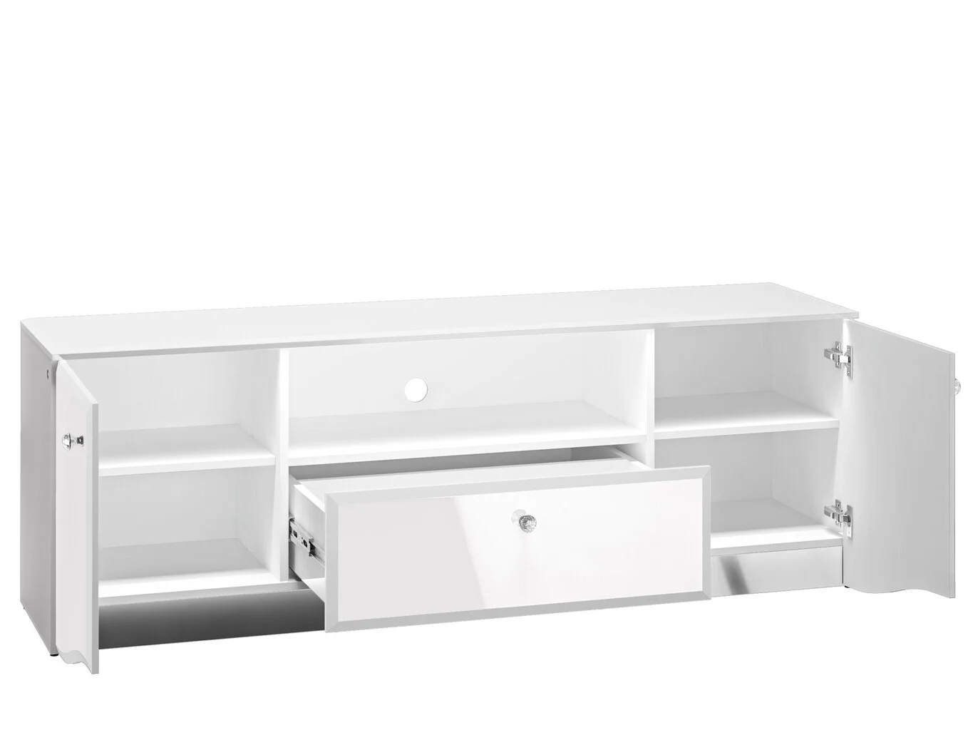 ML Meble TV-pöytä Glamour 03, Valkoinen 3 ML Meble TV-pöytä Glamour 03, Valkoinen - Image 3
