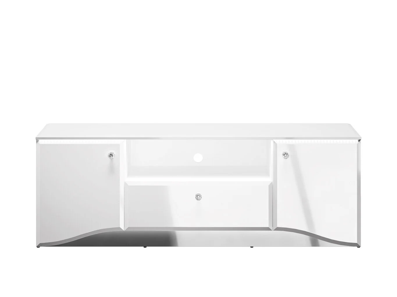 ML Meble TV-pöytä Glamour 03, Valkoinen 2 ML Meble TV-pöytä Glamour 03, Valkoinen - Image 2