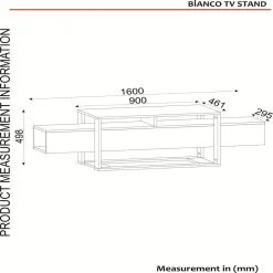 TV-pöytä Kalune Design Bianco, Musta/kulta -Olohuoneen kalusteet myymälä tv poyta kalune design bianco mustakulta 34c22 palaute reference