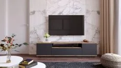 TV-pöytä Kalune Design FR7, Ruskea/harmaa 10 TV-pöytä Kalune Design FR7, Ruskea/harmaa -Olohuoneen kalusteet myymälä tv poyta kalune design fr7 ruskeaharmaa 38755 halvempi reference