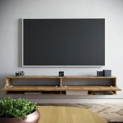 TV-pöytä Kalune Design FR9, Ruskea -Olohuoneen kalusteet myymälä tv poyta kalune design fr9 ruskea b13b6 halvempi reference