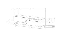 TV-pöytä Kalune Design Yaprak, Ruskea/harmaa -Olohuoneen kalusteet myymälä tv poyta kalune design yaprak ruskeaharmaa 137d6 netistai reference