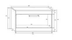 Meblocross TV-pöytä Maximus 1D, Ruskea. -Olohuoneen kalusteet myymälä tv poyta maximus 1d ruskea f92a8 netistai reference