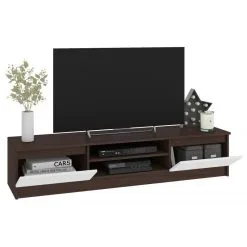 TV-pöytä NORE CLP 160, Ruskea / Valkoinen -Olohuoneen kalusteet myymälä tv poyta nore clp 160 ruskea valkoinen 13c24 netistai reference