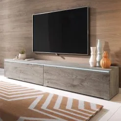 TV-pöytä Selsey Kane LED TV, Ruskea. -Olohuoneen kalusteet myymälä tv poyta selsey kane led tv ruskea 81292 netistai reference