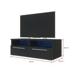 TV-pöytä Selsey Phiris, Musta -Olohuoneen kalusteet myymälä tv poyta selsey phiris musta 3ab0b palaute reference