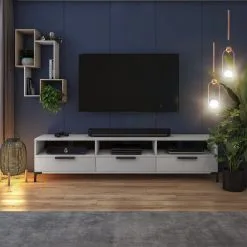 TV -pöytä Selsey Rikke, Valkoinen -Olohuoneen kalusteet myymälä tv poyta selsey rikke valkoinen 96097 hinta reference