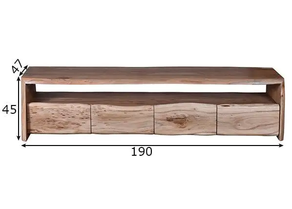 TV-taso Albero, Akaasia 2 TV-taso Albero, Akaasia - Image 2