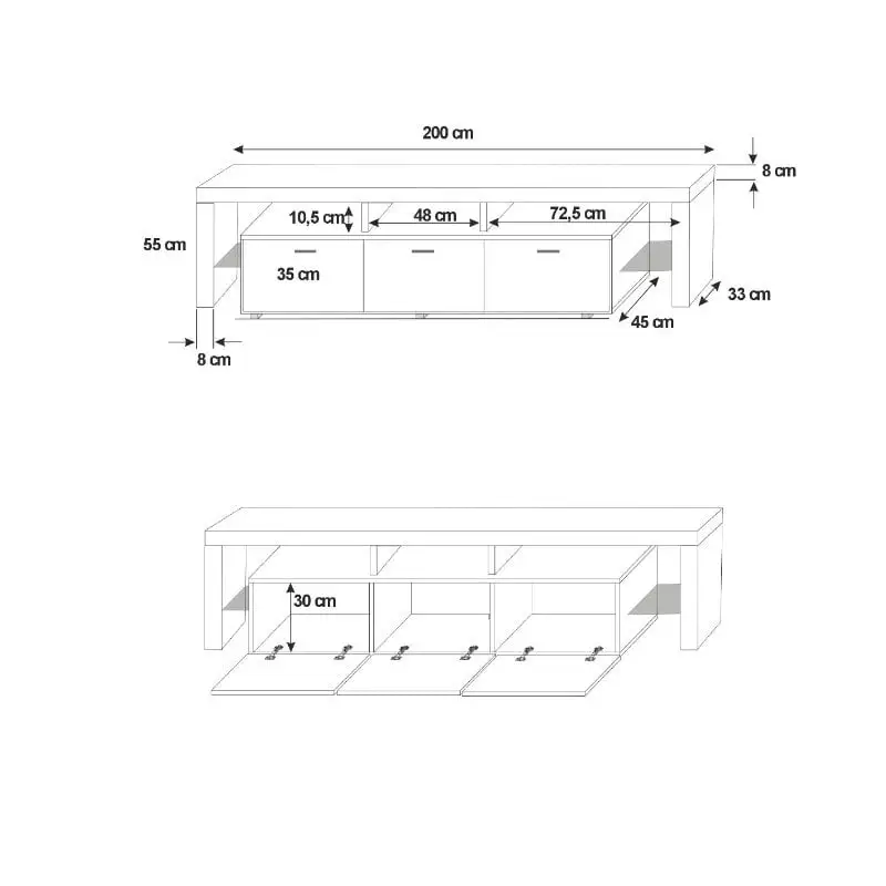 Selsey TV-taso Amieva, Musta. 2 Selsey TV-taso Amieva, Musta. - Image 2