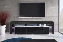 Selsey TV-taso Amieva, Musta. 5 Selsey TV-taso Amieva, Musta. -Olohuoneen kalusteet myymälä tv taso amieva musta ce079 netistai reference