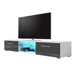 Selsey TV-taso Edith, Valkoinen/harmaa.