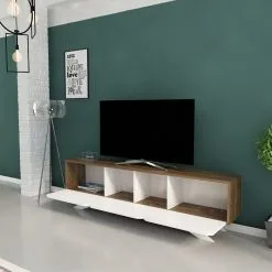 TV-taso Kalune Design Piyar, Ruskea/valkoinen -Olohuoneen kalusteet myymälä tv taso kalune design piyar ruskeavalkoinen 05eea netistai reference