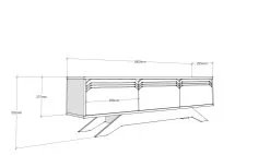 TV-taso Kalune Design Piyar, Ruskea/valkoinen -Olohuoneen kalusteet myymälä tv taso kalune design piyar ruskeavalkoinen 510e0 palaute reference