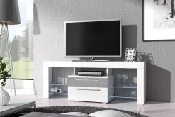 Selsey TV-taso Navia, Valkoinen/harmaa. 6 Selsey TV-taso Navia, Valkoinen/harmaa. -Olohuoneen kalusteet myymälä tv taso navia valkoinenharmaa aed9a netistai reference