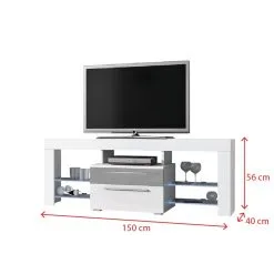 Selsey TV-taso Navia, Valkoinen/harmaa. 7 Selsey TV-taso Navia, Valkoinen/harmaa. -Olohuoneen kalusteet myymälä tv taso navia valkoinenharmaa cb3a9 palaute reference