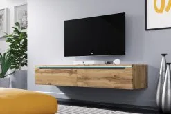 Selsey TV-taso Swift LED 140 Cm, Ruskea. -Olohuoneen kalusteet myymälä tv taso swift led 140 cm ruskea 46c43 palaute reference